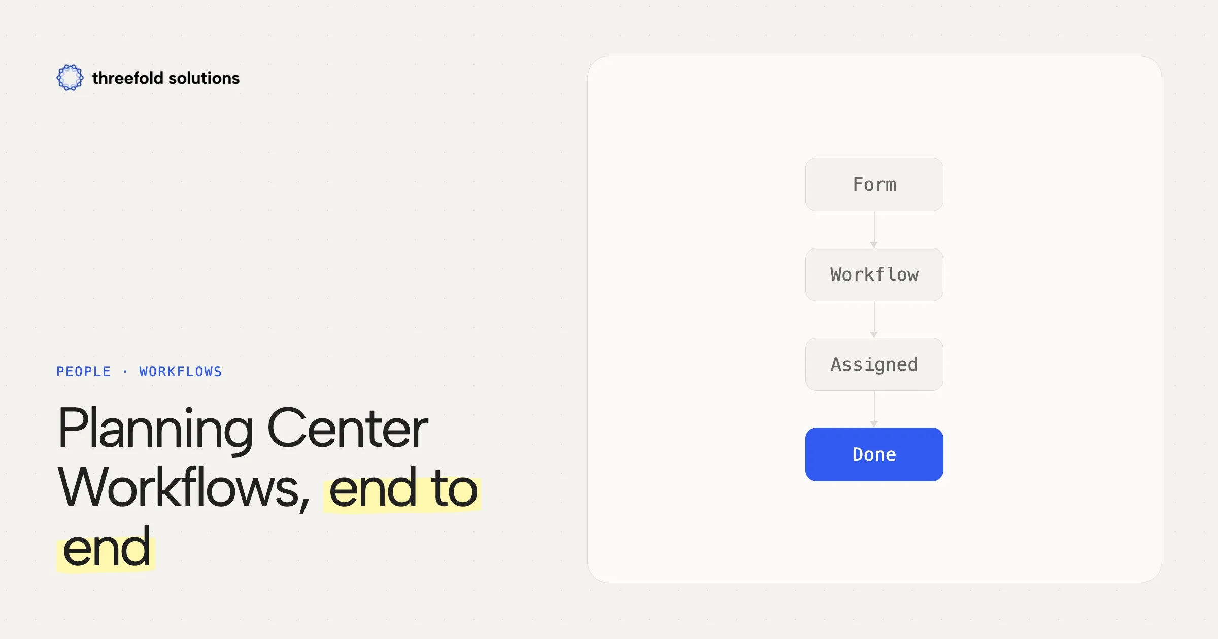 Planning Center People Workflows: New Features and Interface Updates — Threefold Solutions